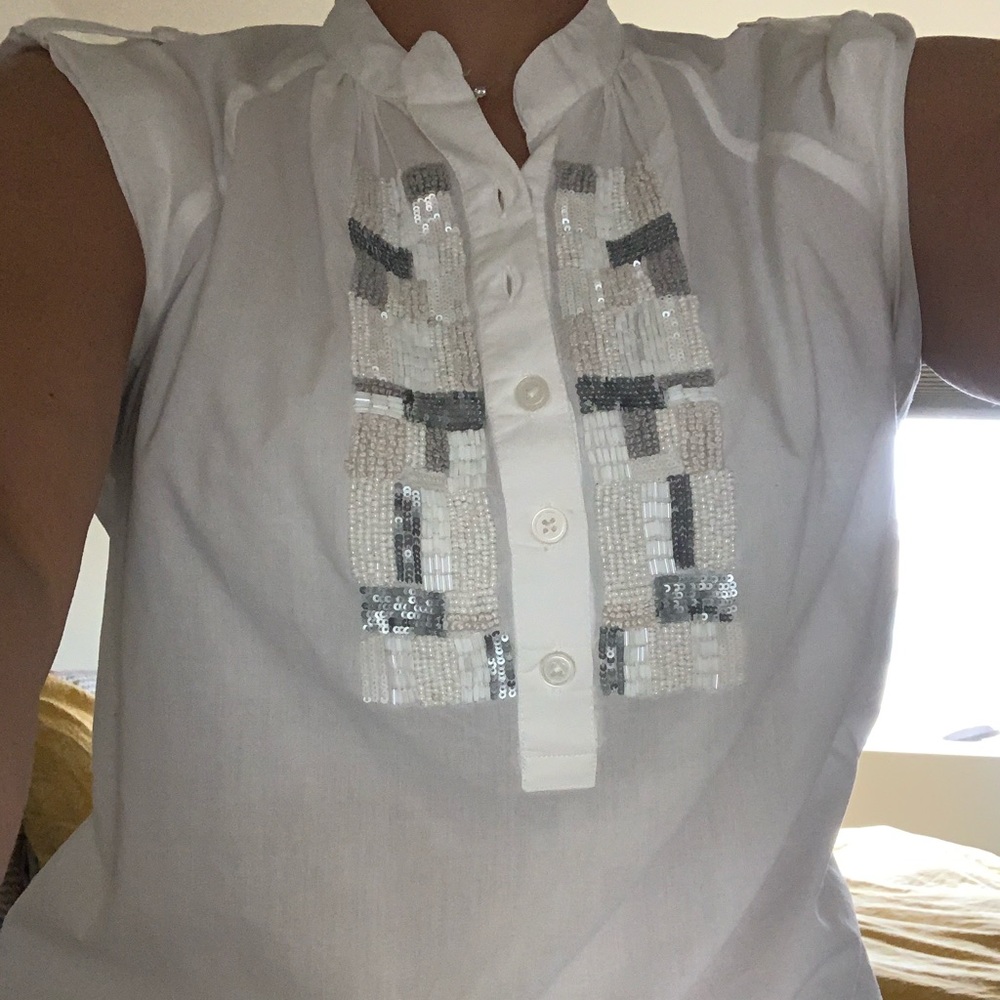 Cap sleeved Banana Republic blouse